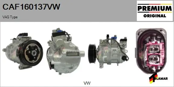 Compressor, air conditioning (CAF160137VW)