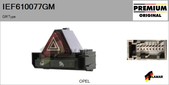 Hazard Warning Light Switch (IEF610077GM)