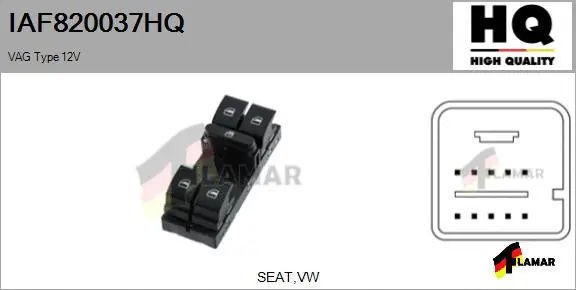 Switch, window regulator (IAF820037HQ)