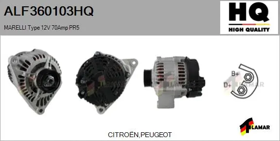 Alternator (ALF360103HQ)