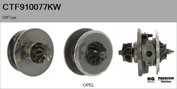 Core assembly, turbocharger (CTF910077KW)