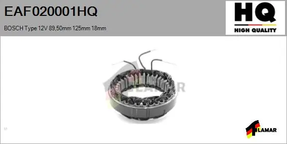 Stator, alternator (EAF020001HQ)
