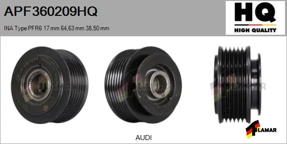Belt Pulley, alternator (APF360209HQ)