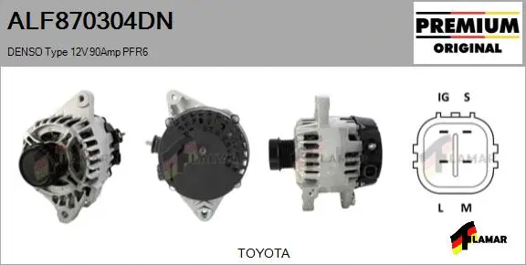 Alternator (ALF870304DN)