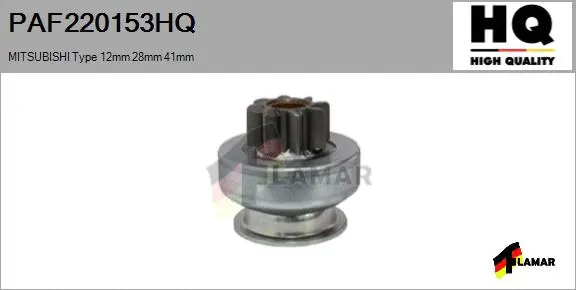 Pinion, starter (PAF220153HQ)