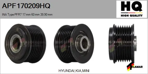 Belt Pulley, alternator (APF170209HQ)