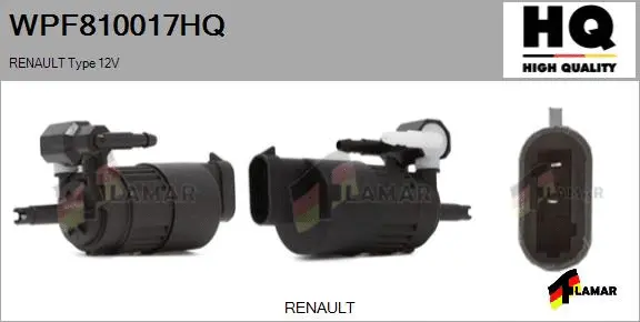 Washer Fluid Pump, window cleaning (WPF810017HQ)