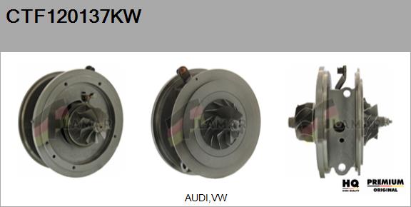 Core assembly, turbocharger (CTF120137KW)