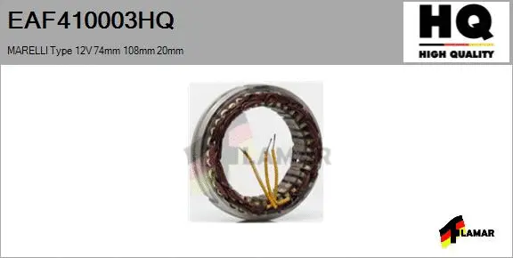Stator, alternator (EAF410003HQ)