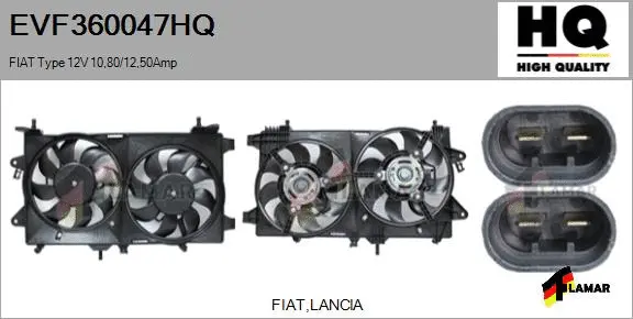 Electric Motor, radiator fan (EVF360047HQ)