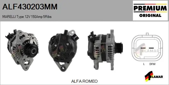 Alternator (ALF430203MM)