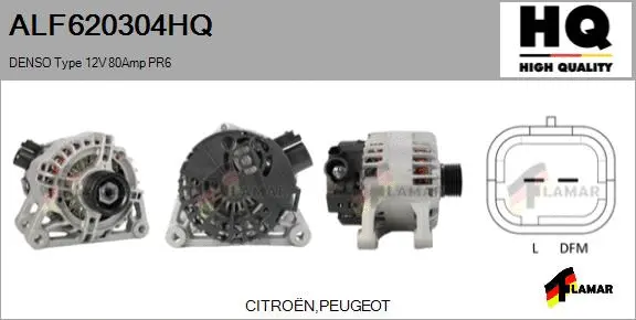 Alternator (ALF620304HQ)