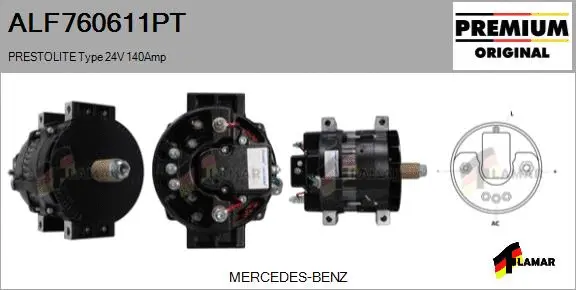 Alternator (ALF760611PT)