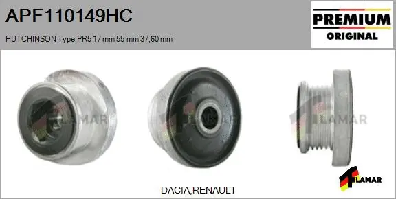 Belt Pulley, alternator (APF110149HC)