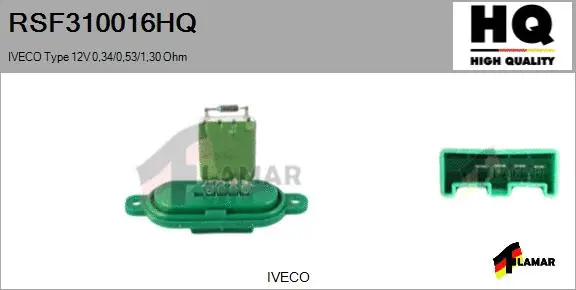 Resistor, interior blower (RSF310016HQ)