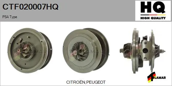 Core assembly, turbocharger (CTF020007HQ)