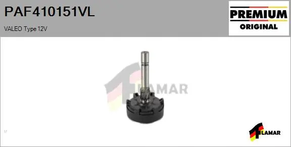 Pinion, starter (PAF410151VL)