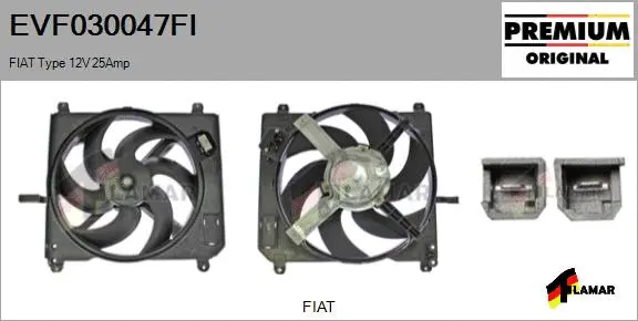 Electric Motor, radiator fan (EVF030047FI)