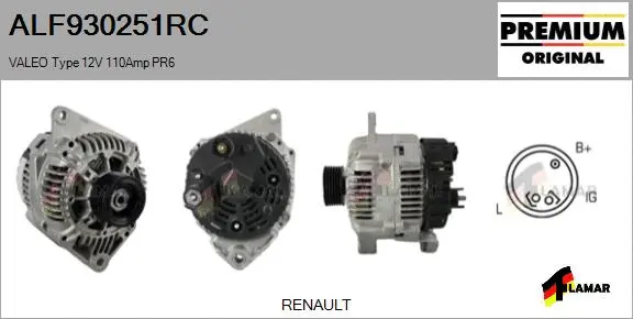 Alternator (ALF930251RC)