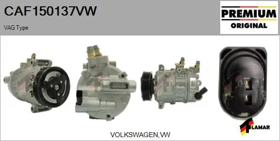 Compressor, air conditioning (CAF150137VW)