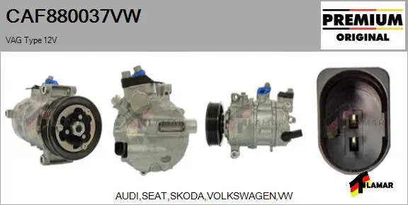 Compressor, air conditioning (CAF880037VW)