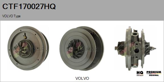 Core assembly, turbocharger (CTF170027HQ)