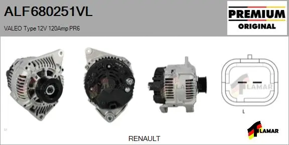 Alternator (ALF680251VL)