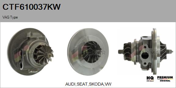 Core assembly, turbocharger (CTF610037KW)