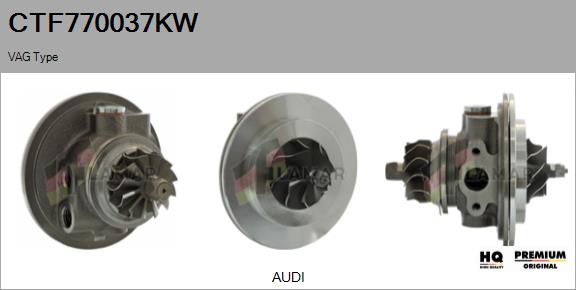 Core assembly, turbocharger (CTF770037KW)