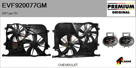 Electric Motor, radiator fan (EVF920077GM)