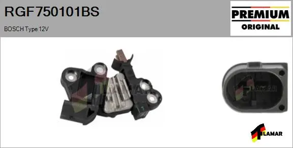 Alternator Regulator (RGF750101BS)
