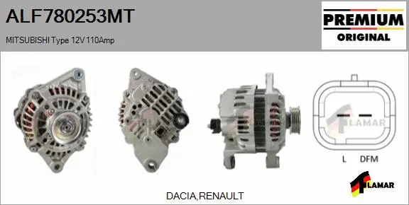 Alternator (ALF780253MT)