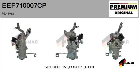 Cooler, exhaust gas recirculation (EEF710007CP)