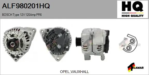 Alternator (ALF980201HQ)