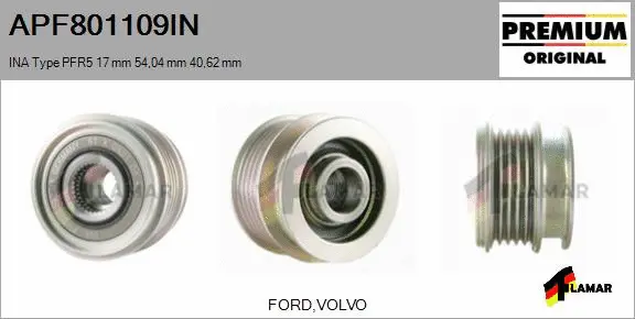 Belt Pulley, alternator (APF801109IN)