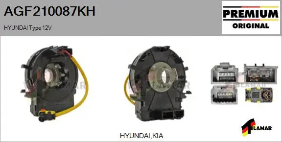 Clockspring, airbag (AGF210087KH)