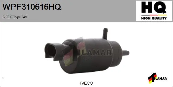 Washer Fluid Pump, window cleaning (WPF310616HQ)