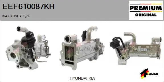 Cooler, exhaust gas recirculation (EEF610087KH)