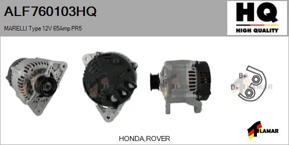 Alternator (ALF760103HQ)