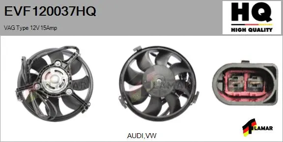 Electric Motor, radiator fan (EVF120037HQ)