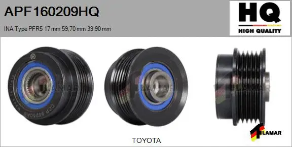 Belt Pulley, alternator (APF160209HQ)