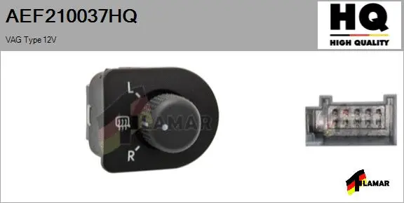 Switch, exterior rearview mirror adjustment (AEF210037HQ)