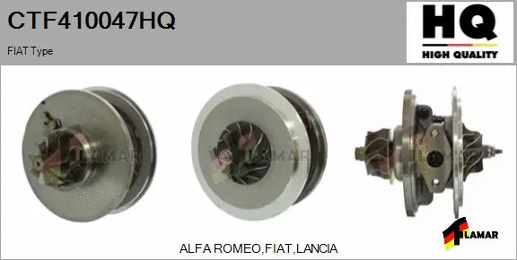 Core assembly, turbocharger (CTF410047HQ)