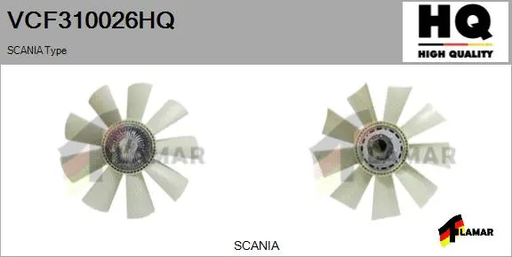 Clutch, radiator fan (VCF310026HQ)