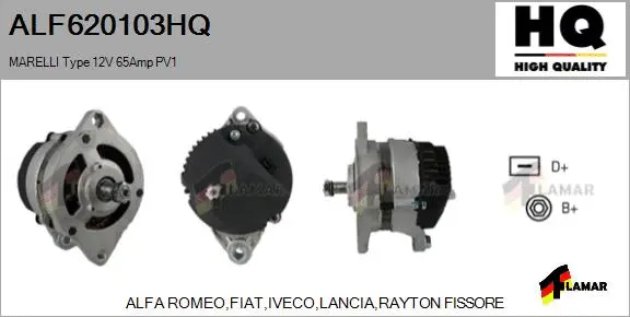 Alternator (ALF620103HQ)