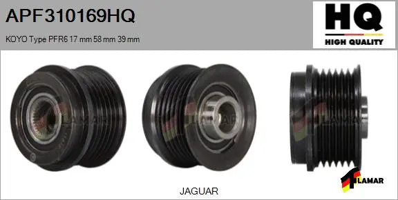 Belt Pulley, alternator (APF310169HQ)