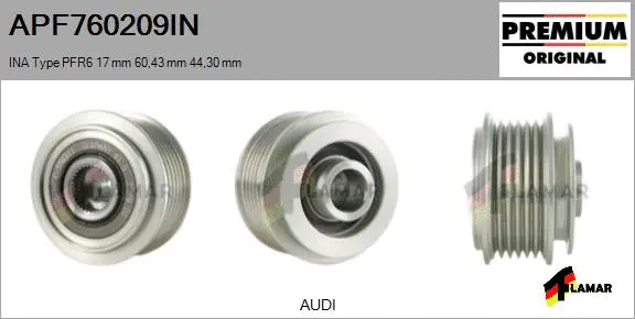 Belt Pulley, alternator (APF760209IN)