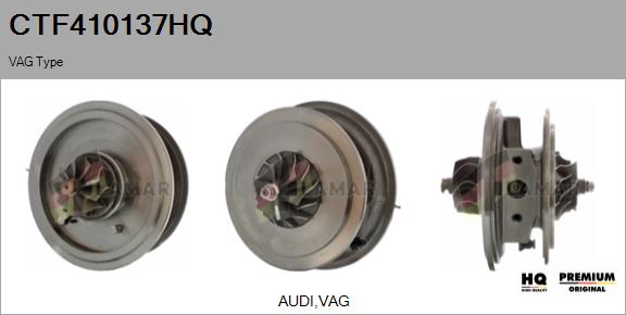 Core assembly, turbocharger (CTF410137HQ)