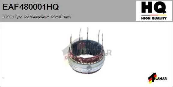 Stator, alternator (EAF480001HQ)
