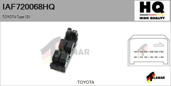 Switch, window regulator (IAF720068HQ)